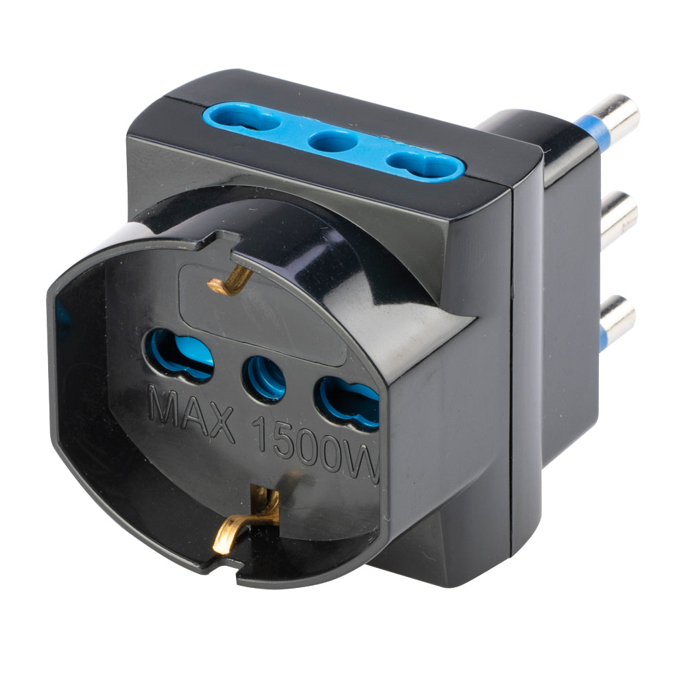 Adattatore Triplo S16-P Plur. 2P+T N, Polypool Adattatore Triplo S16-P Plur. 2P+T N, Polypool